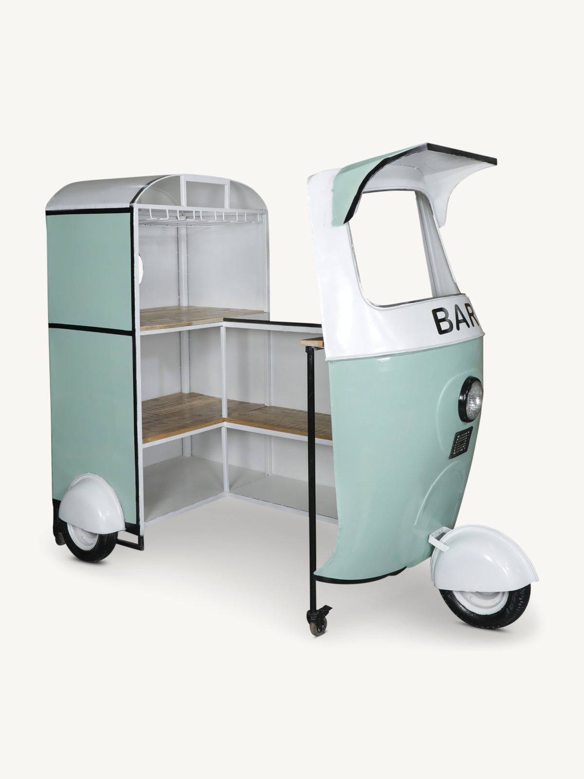Bar tuk tuk MEHOM w/granite top 215x113x172cm green