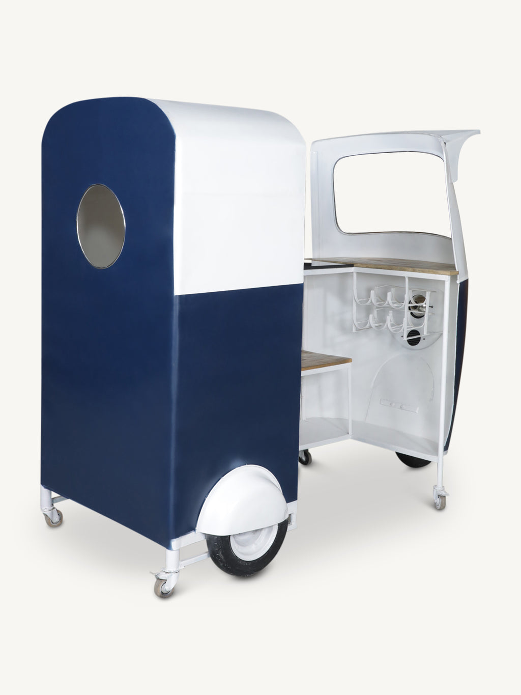 Bar tuk tuk MEHOM w/granite top 215x113x172cm navy