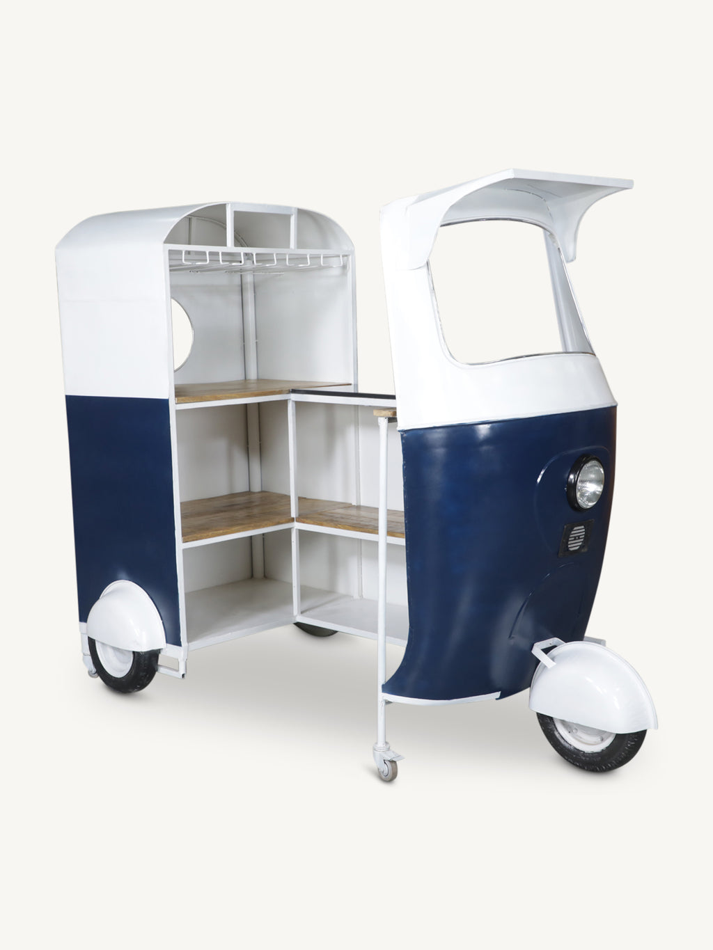 Bar tuk tuk MEHOM w/granite top 215x113x172cm navy