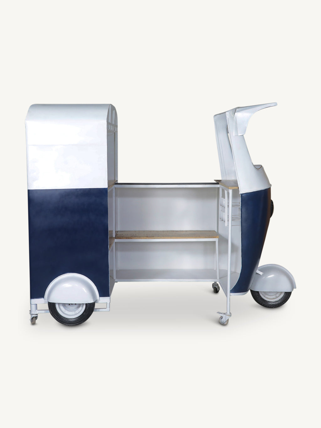 Bar tuk tuk MEHOM w/granite top 215x113x172cm navy
