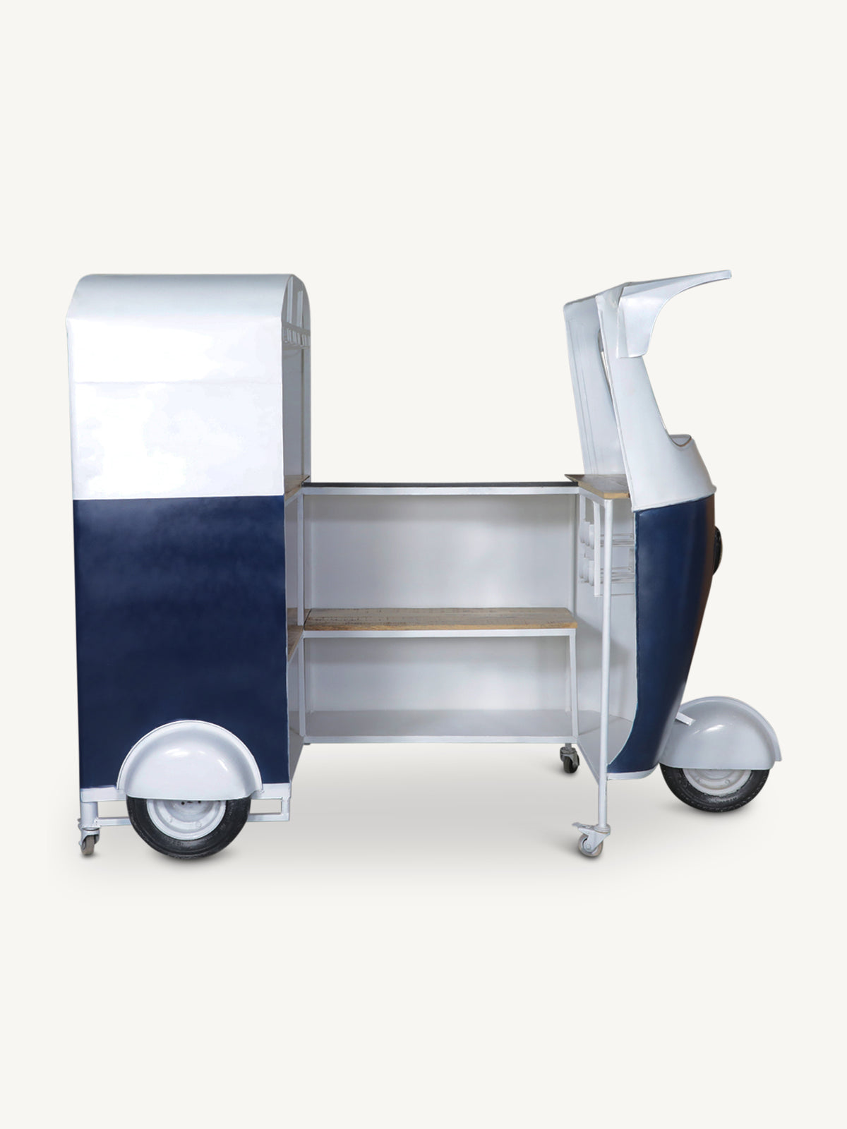 Bar tuk tuk MEHOM w/granite top 215x113x172cm navy
