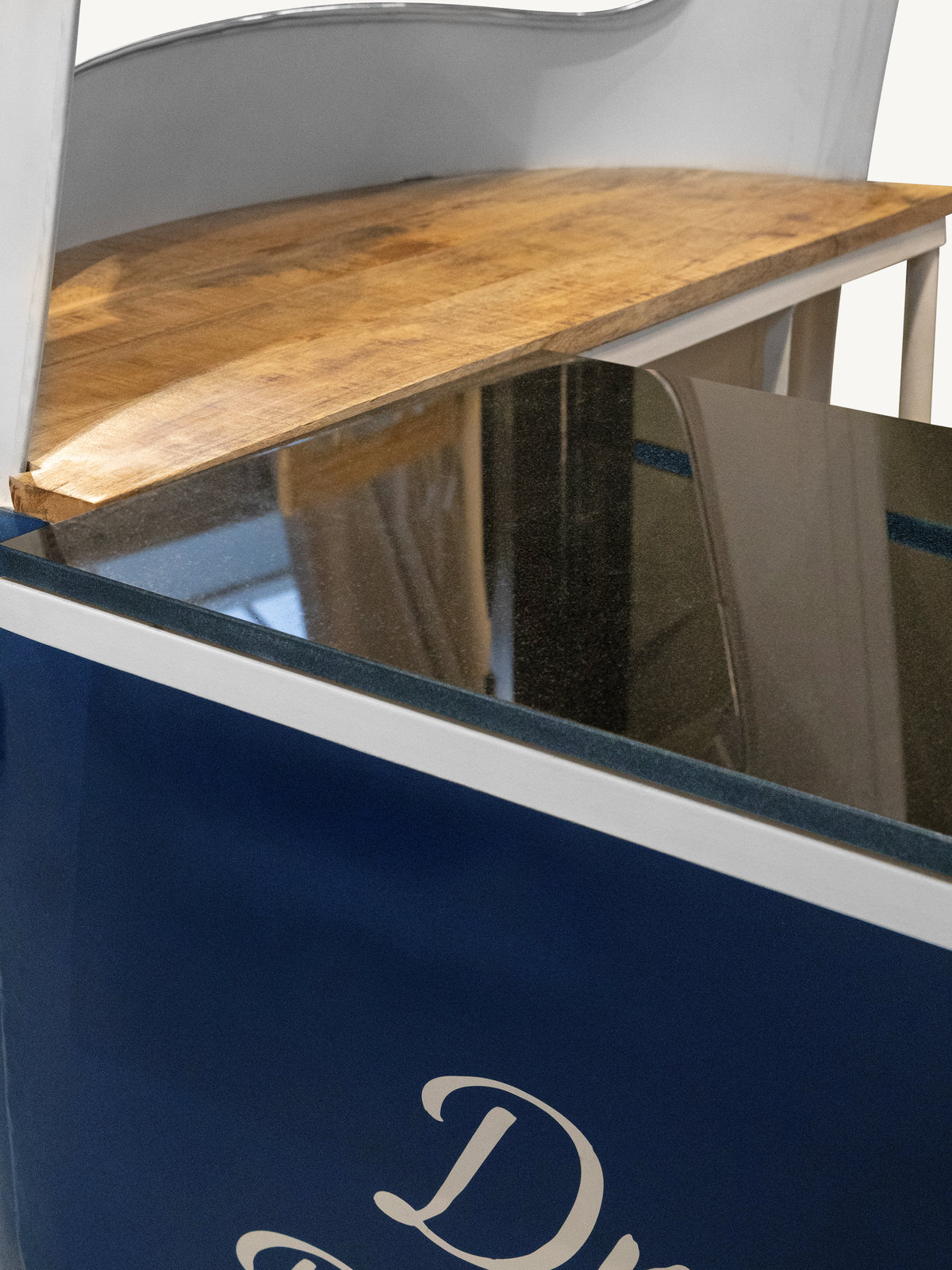 Bar tuk tuk MEHOM w/granite top 215x113x172cm navy