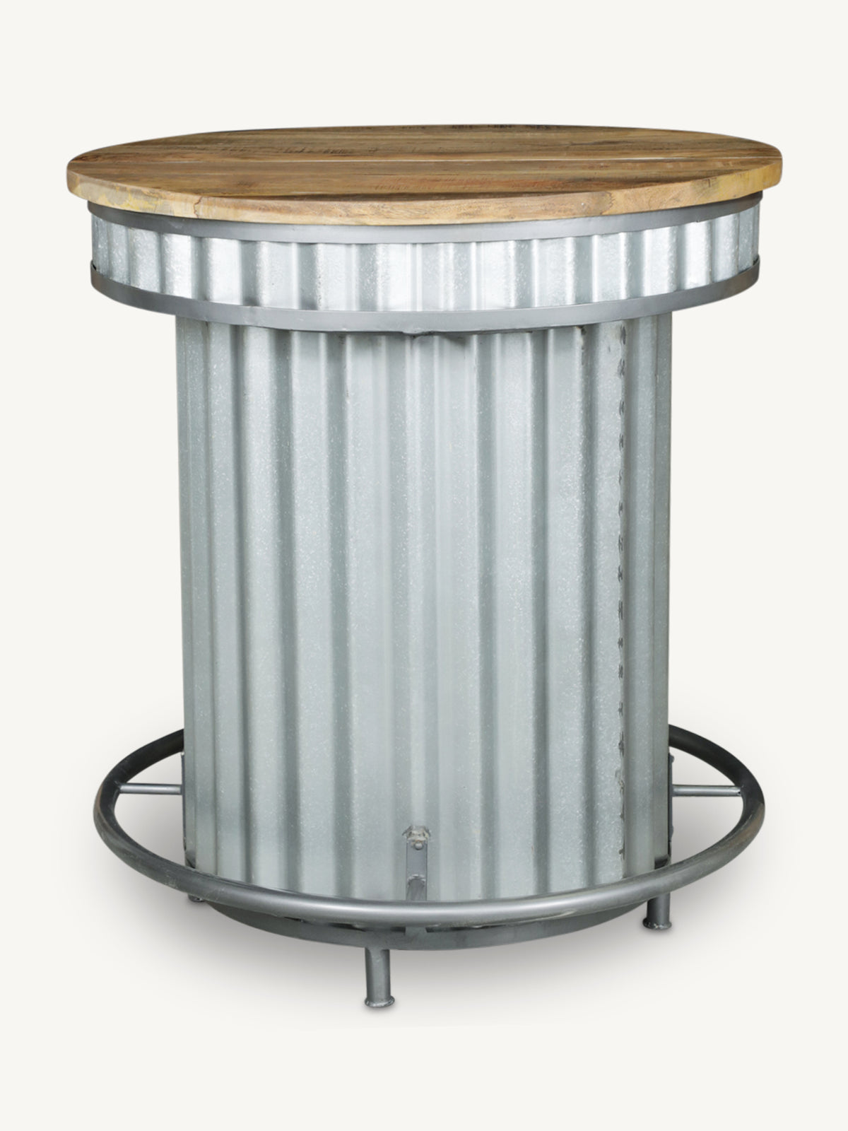 Bistrotabtes LOFT w/storage Ø94x107cm silver