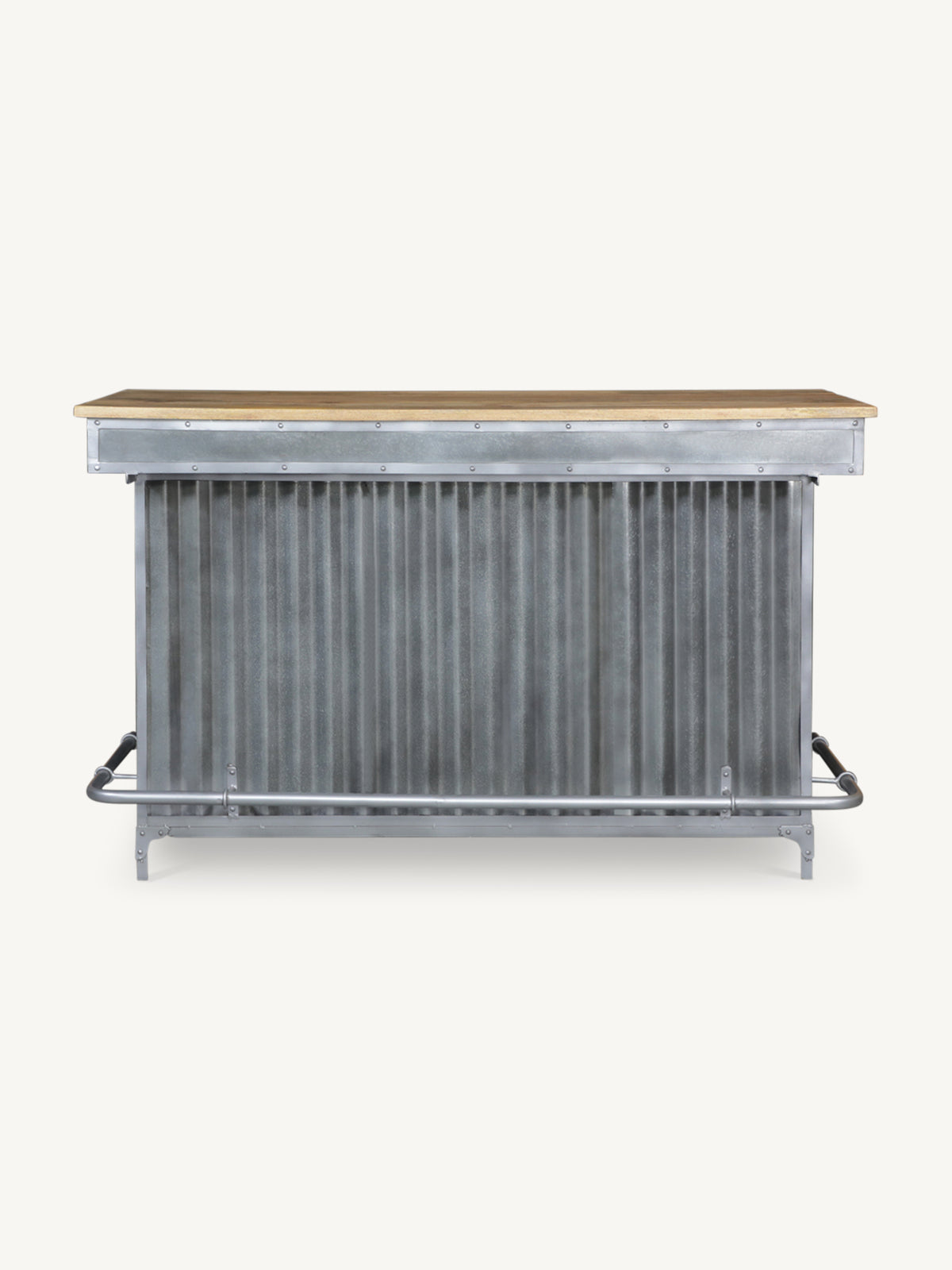 Bar NOOK 180x68x109cm silver