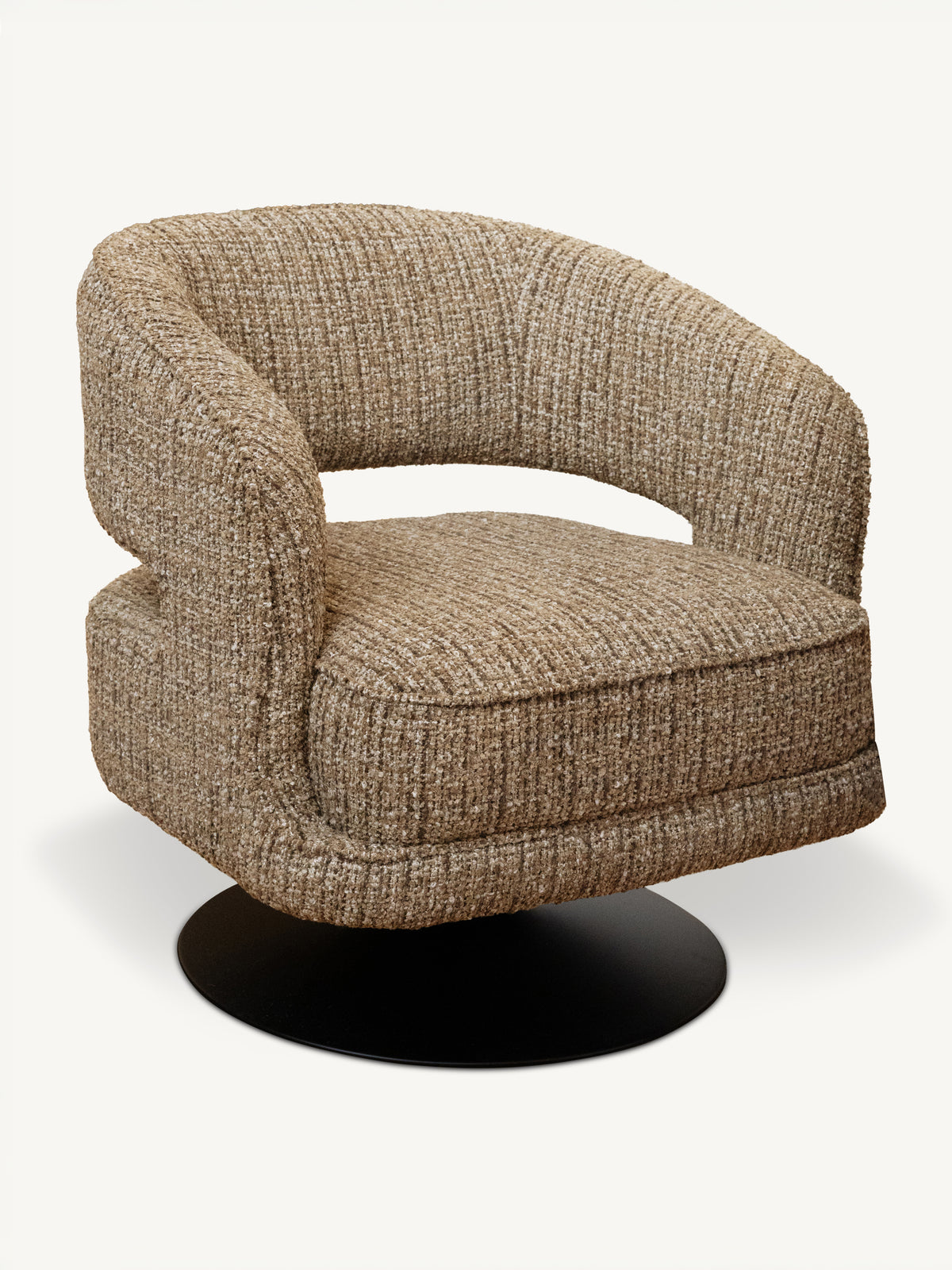 Swivel chair ASTRID 78x77x78cm grey