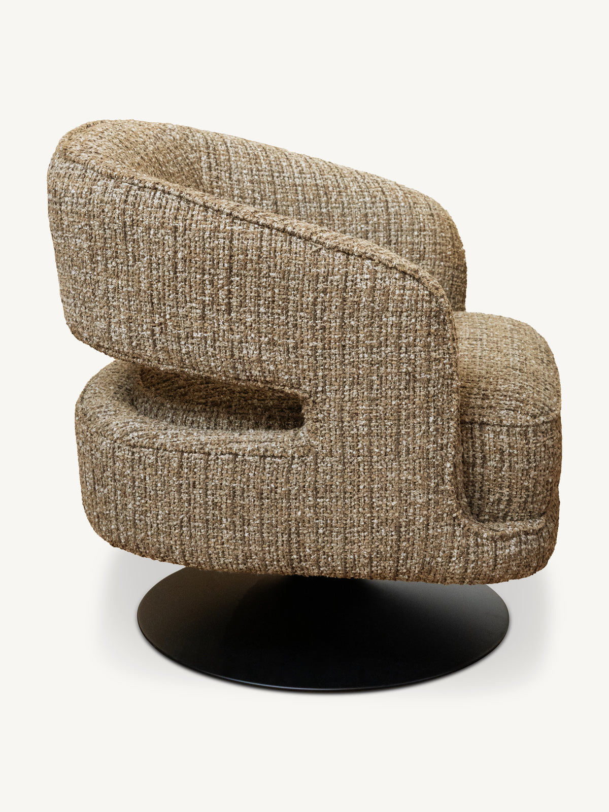 Swivel chair ASTRID 78x77x78cm grey