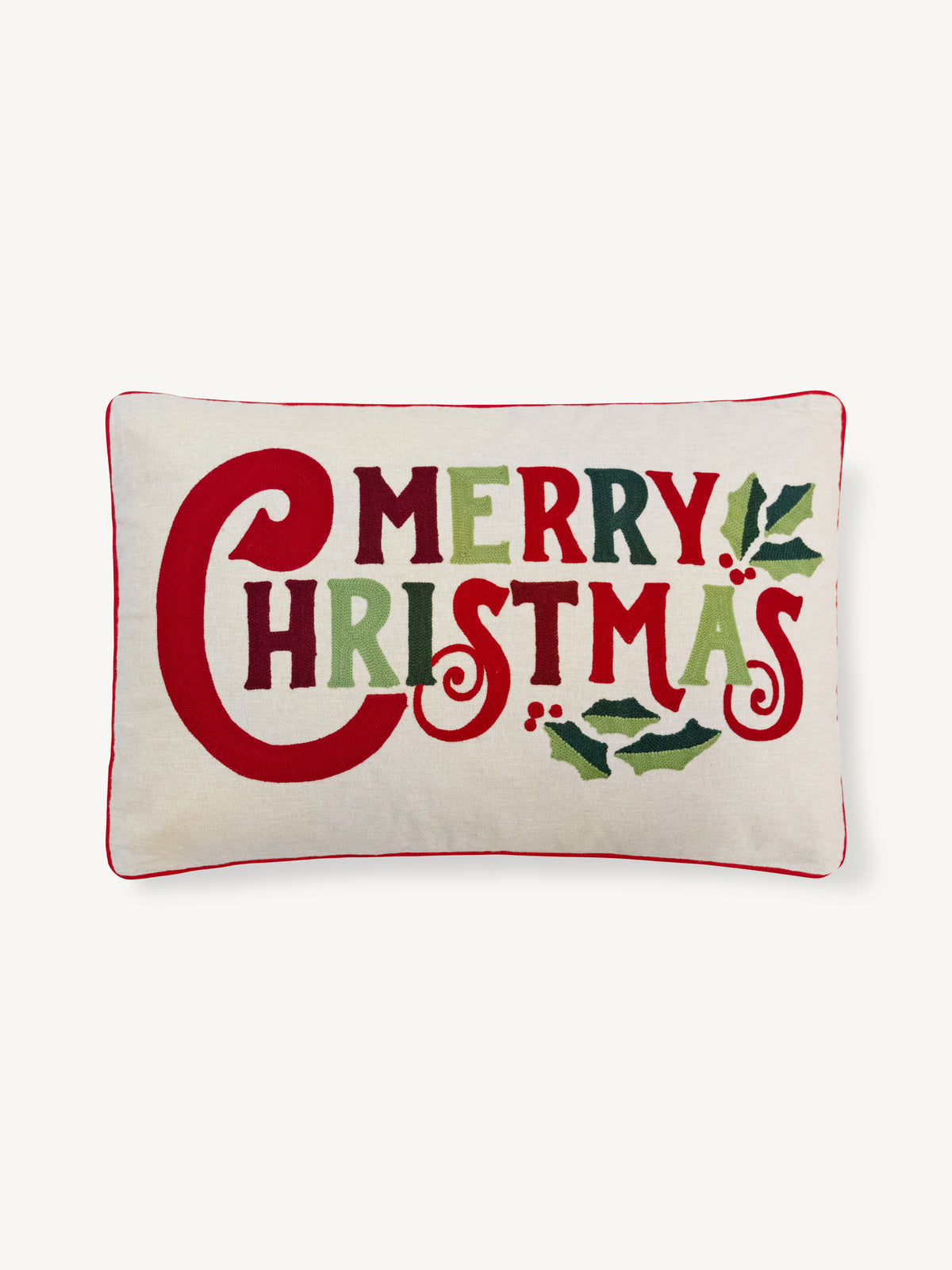 Cushion x-mas BLISSMAS 40x60cm cream
