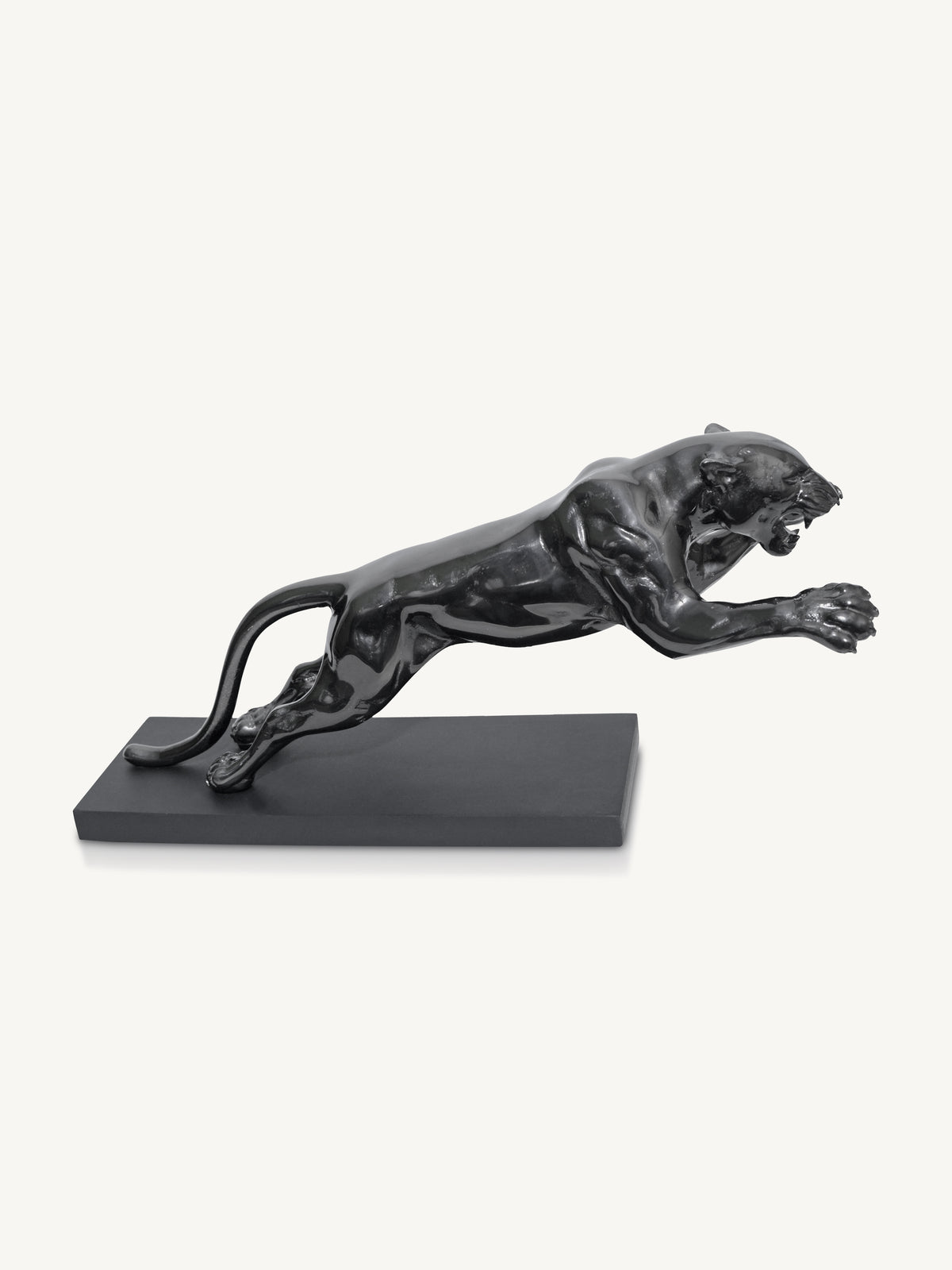 Decorative object JAGUAR 50x17x25cm black