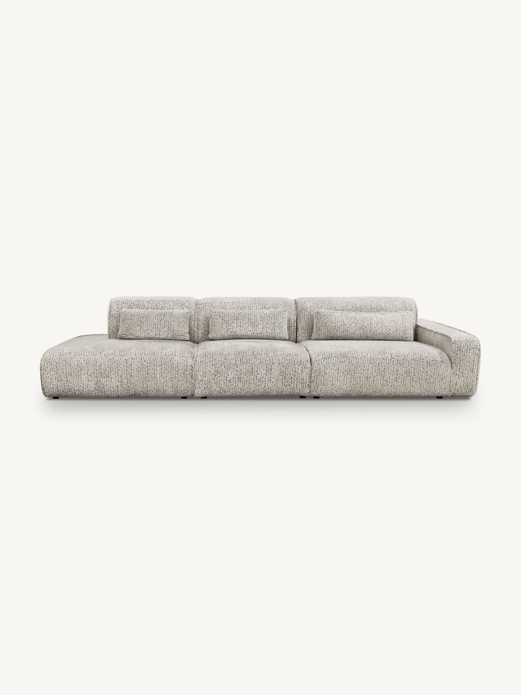 Sofa MAYFAIR section ARM left 124x117x75cm soft taupe