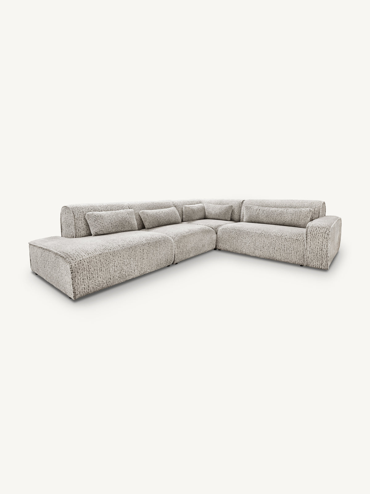 Sofa MAYFAIR section ARM left 124x117x75cm soft taupe