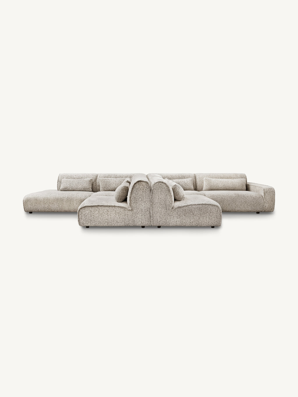 Sofa MAYFAIR section ARM left 124x117x75cm soft taupe