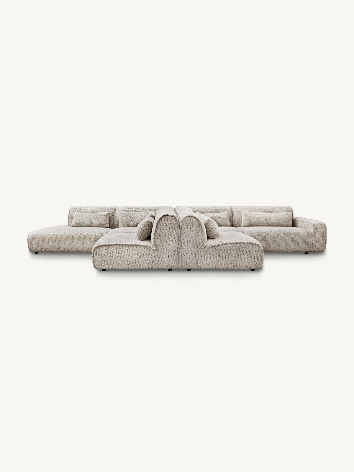 Sofa MAYFAIR section ARM left 124x117x75cm soft taupe