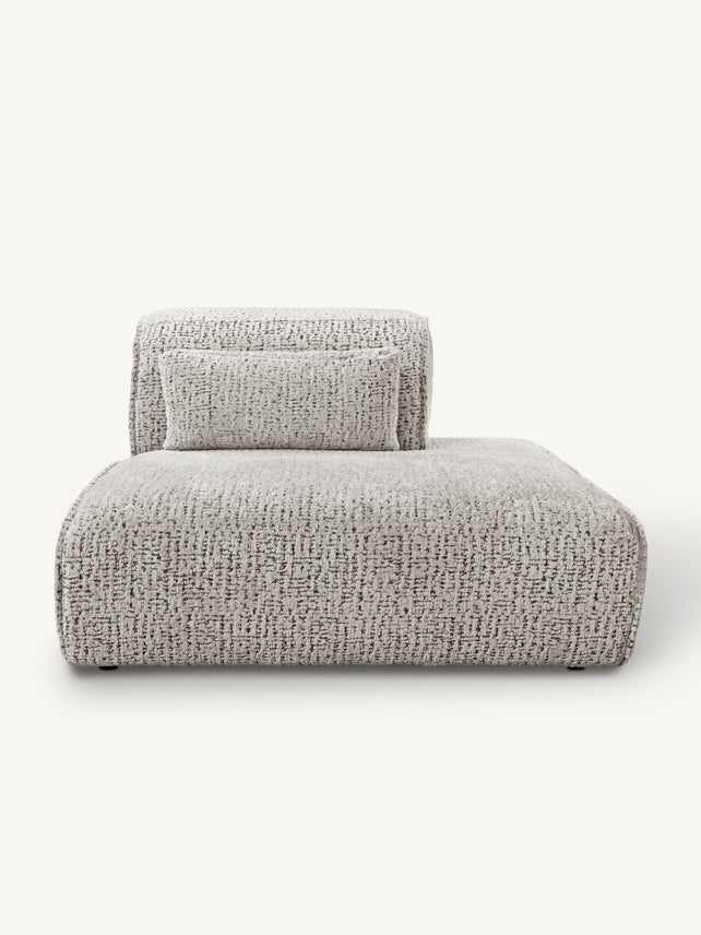 Sofa MAYFAIR section ARM right 124x117x75cm soft taupe