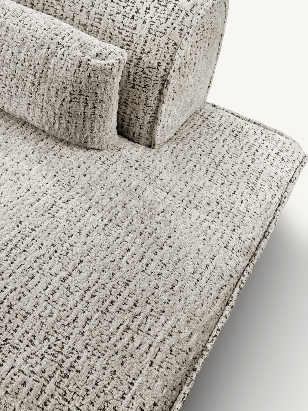 Sofa MAYFAIR section ARM right 124x117x75cm soft taupe