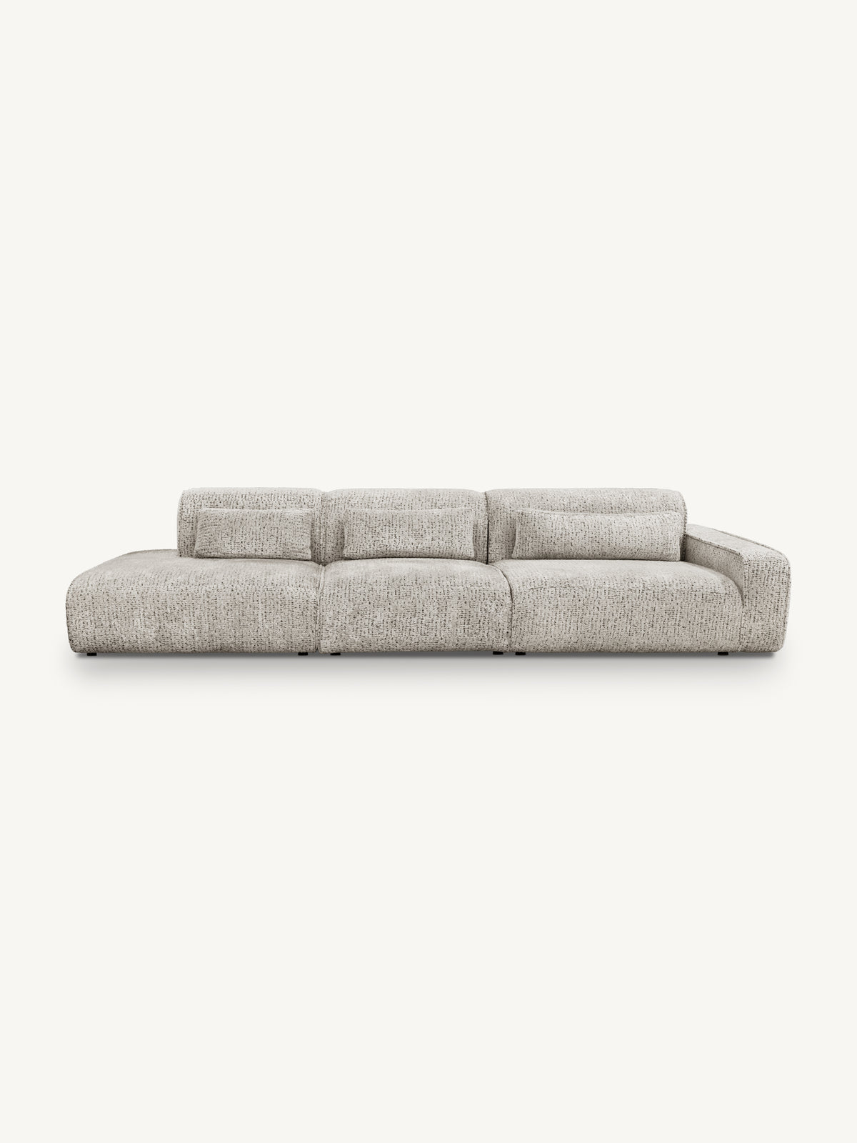 Sofa MAYFAIR section ARM right 124x117x75cm soft taupe
