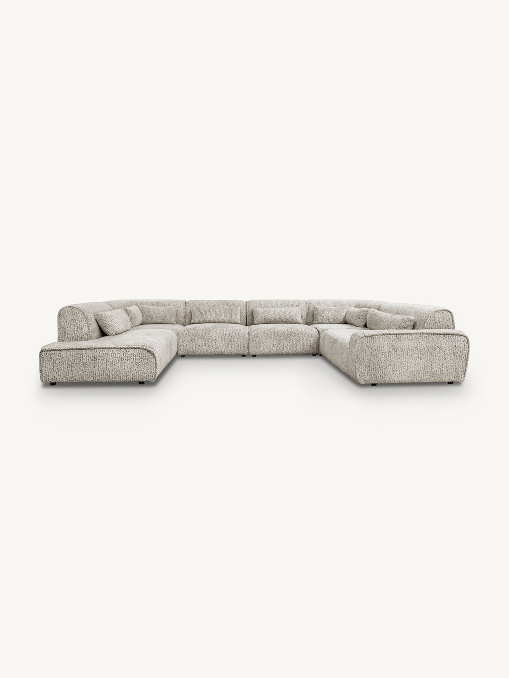 Sofa MAYFAIR section ARM right 124x117x75cm soft taupe