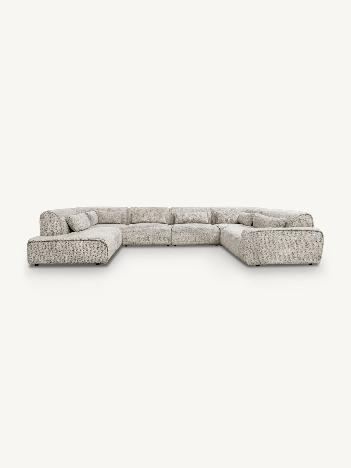 Sofa MAYFAIR section ARM right 124x117x75cm soft taupe