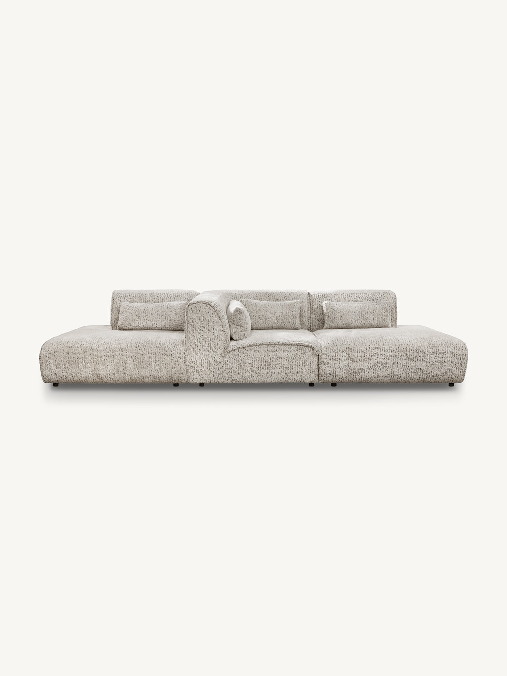 Sofa MAYFAIR section ARM right 124x117x75cm soft taupe