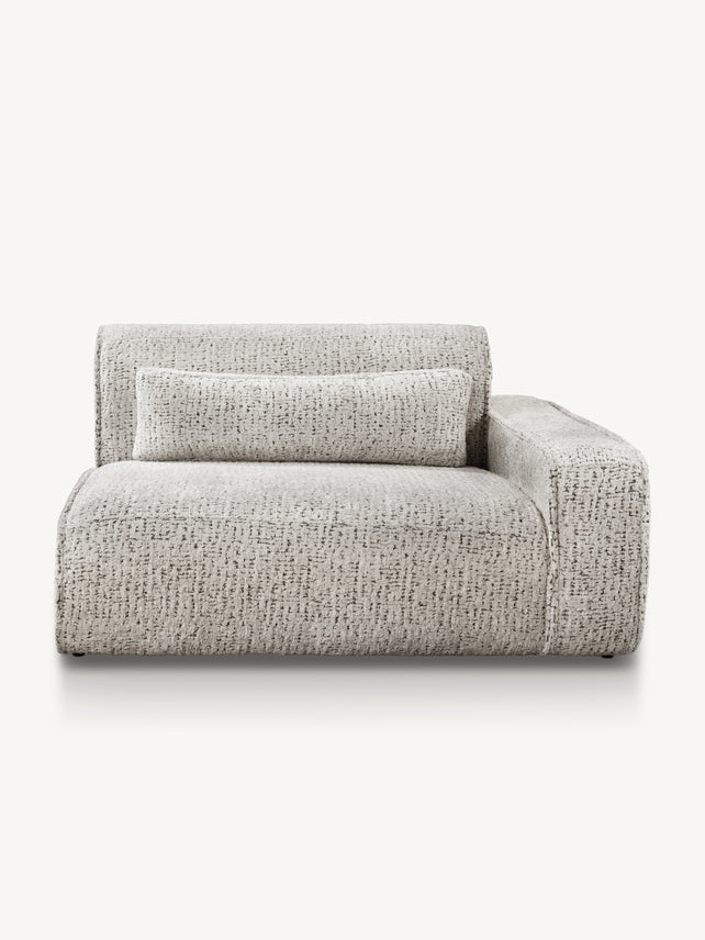 Sofa MAYFAIR section 1,5-P right 146x117x75cm soft taupe