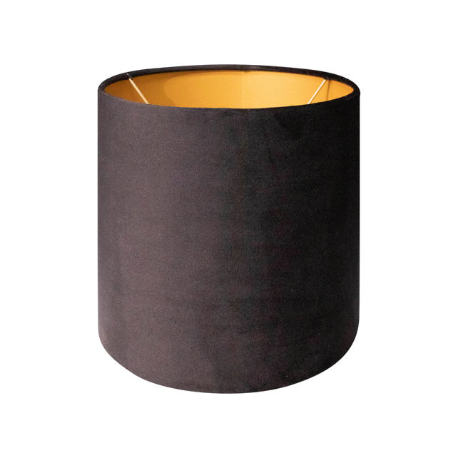 Shade cylinder black on gold 20x20x20