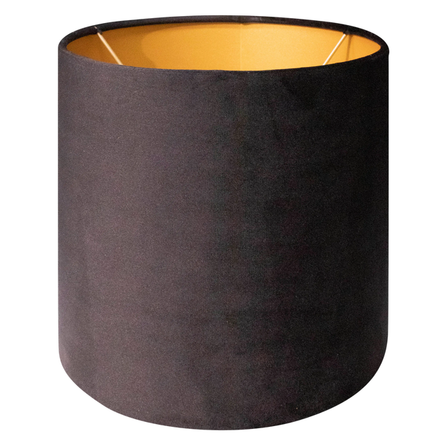 Shade cylinder black on gold 40x40x40