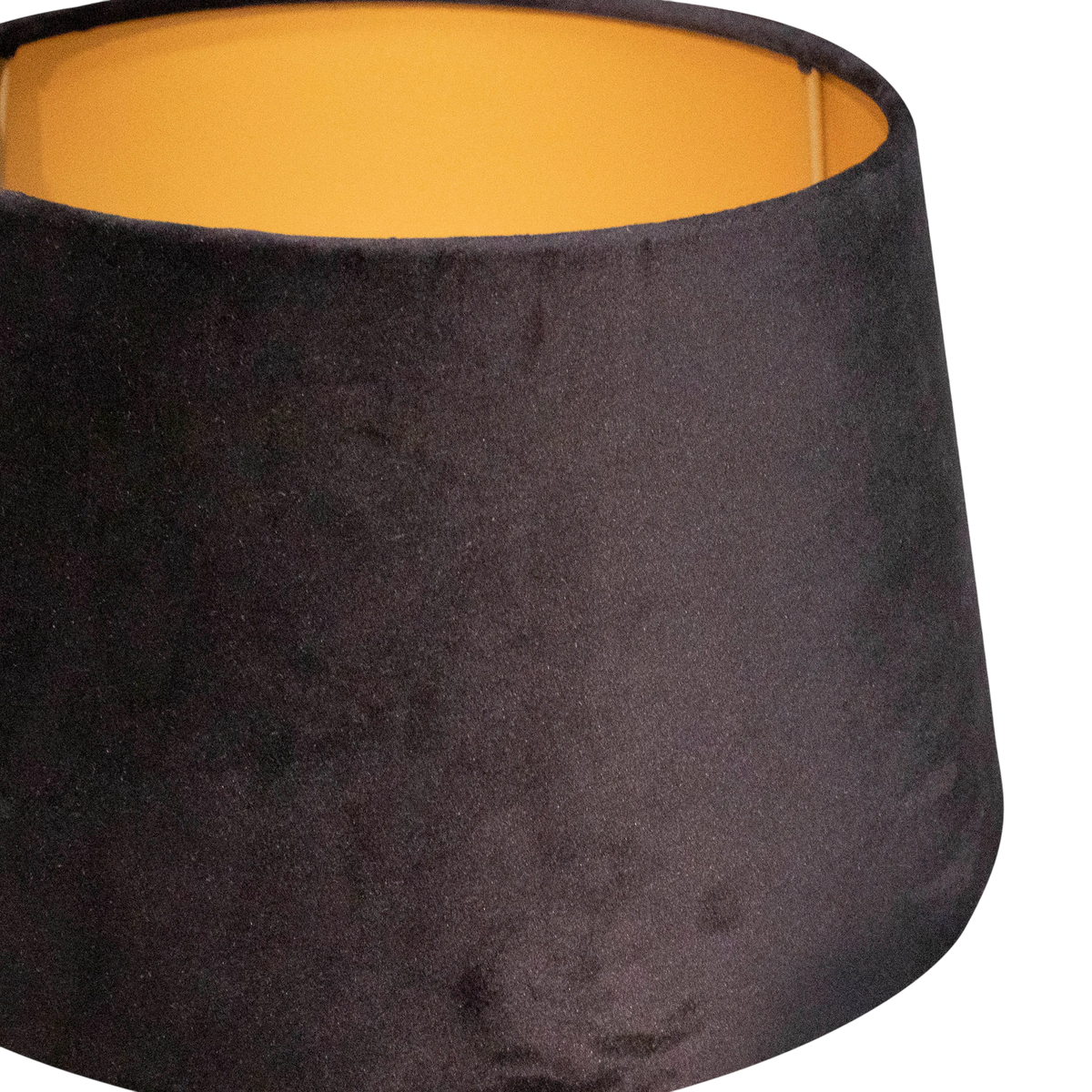 Shade half high black on gold 45x35x23
