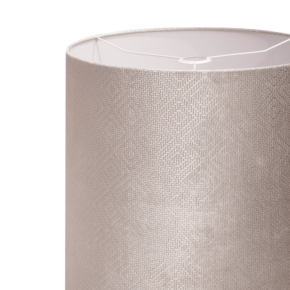 Shade cylinder beige on white 40x40x40