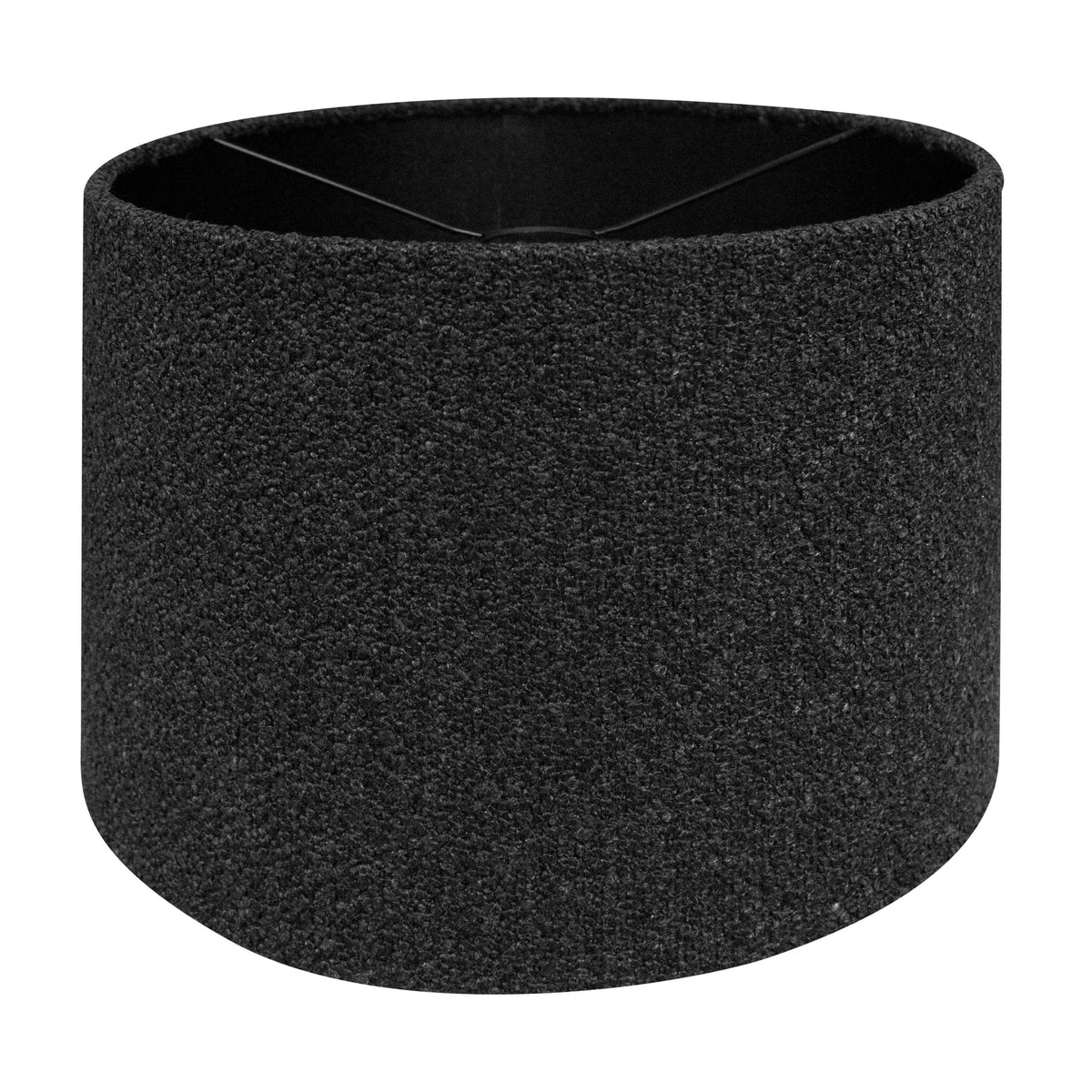 Shade cylinder Himalaya noir on black 35x35x22
