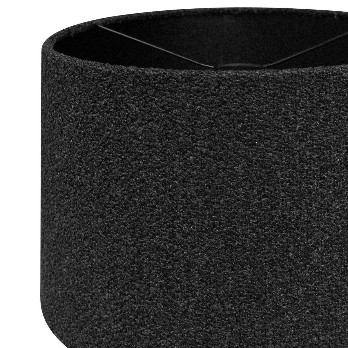 Shade cylinder Himalaya noir on black 35x35x22
